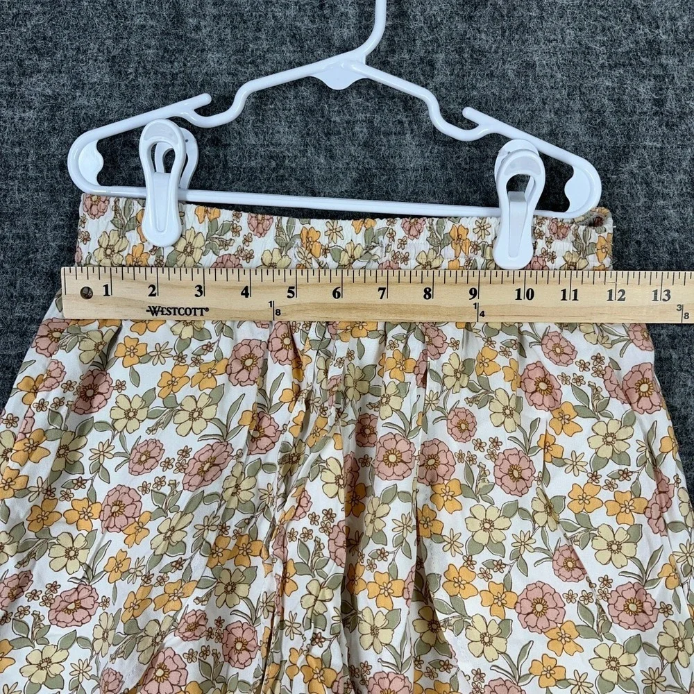 Hollister Ultra High Rise Floral Shorts Flowy Boho Festival Yellow XXS‎ Womens